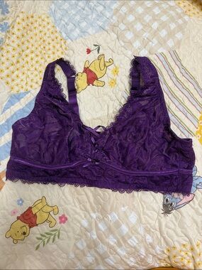 Adore Me Purple Lace Bralette